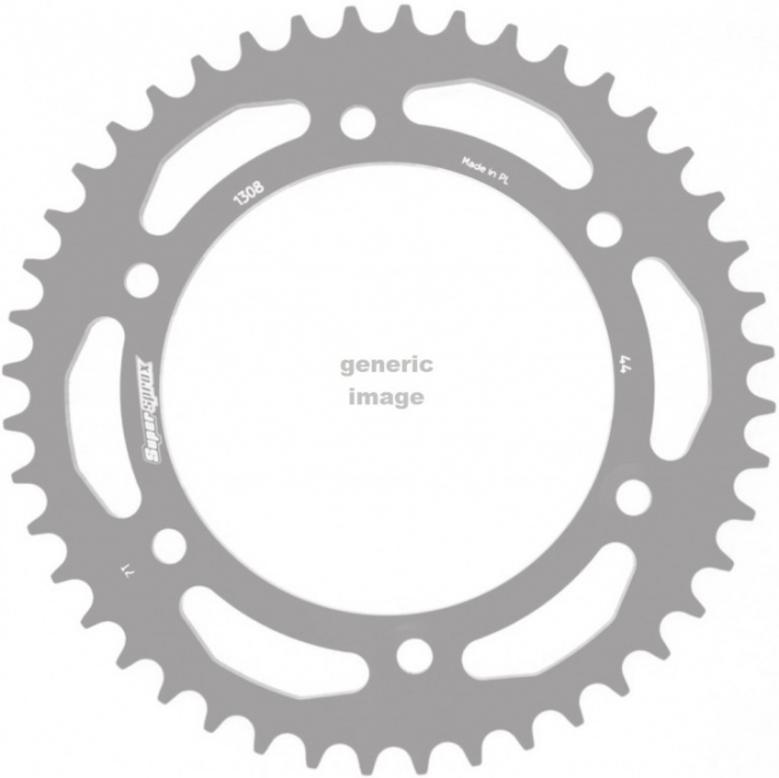 Rear ALU sprocket SUPERSPROX RAL-1308:42-BLK Negru 42T, 520 [1]