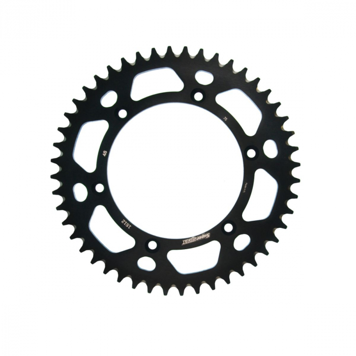 Rear ALU sprocket SUPERSPROX RAL-1512:48-BLK Negru 48T, 520 [1]