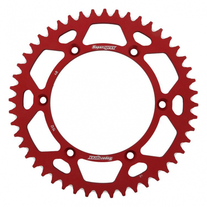 Rear ALU sprocket SUPERSPROX RAL-1512:48-RED Rosu 48T, 520 [1]