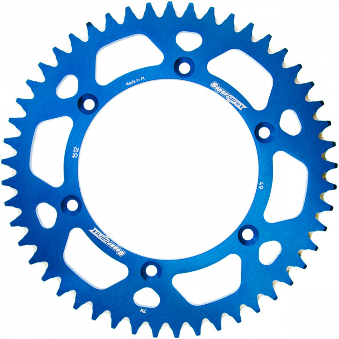 Rear ALU sprocket SUPERSPROX RAL-1512:49-BLU Albastru 49T, 520 [1]