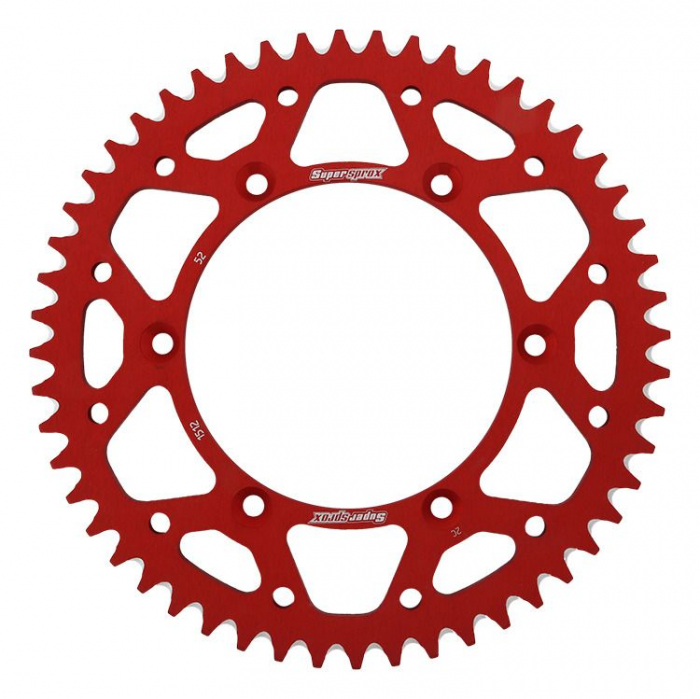 Rear ALU sprocket SUPERSPROX RAL-1512:52-RED Rosu 52T, 520 [1]