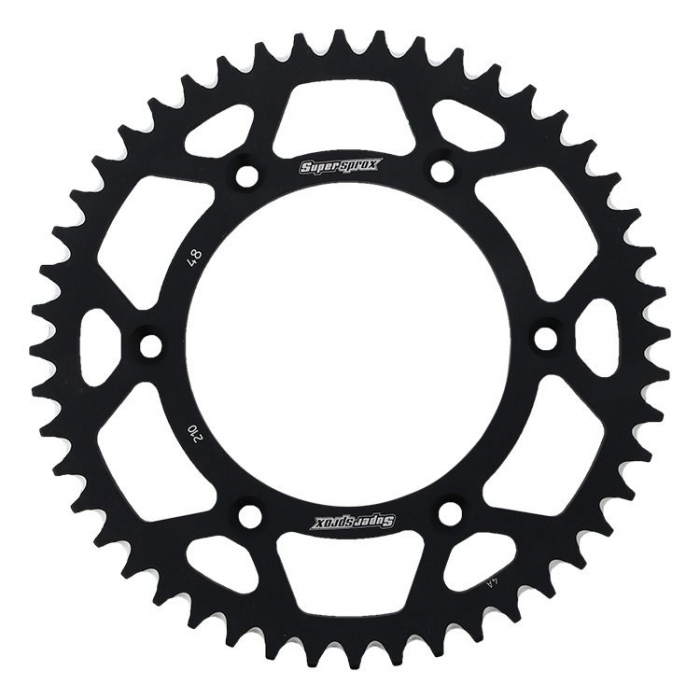 Rear ALU sprocket SUPERSPROX RAL-210:48-BLK Negru 48T, 520 [1]
