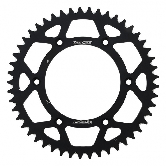 Rear ALU sprocket SUPERSPROX RAL-210:49-BLK Negru 49T, 520 [1]