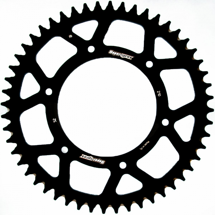 Rear ALU sprocket SUPERSPROX RAL-210:52-BLK Negru 52T, 520 [1]