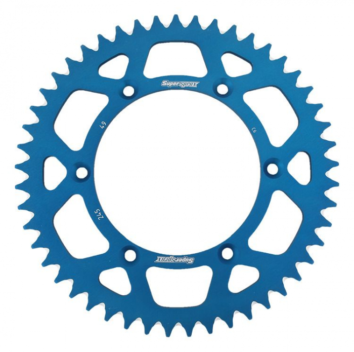 Rear ALU sprocket SUPERSPROX RAL-245:49-BLU Albastru 49T, 520 [1]