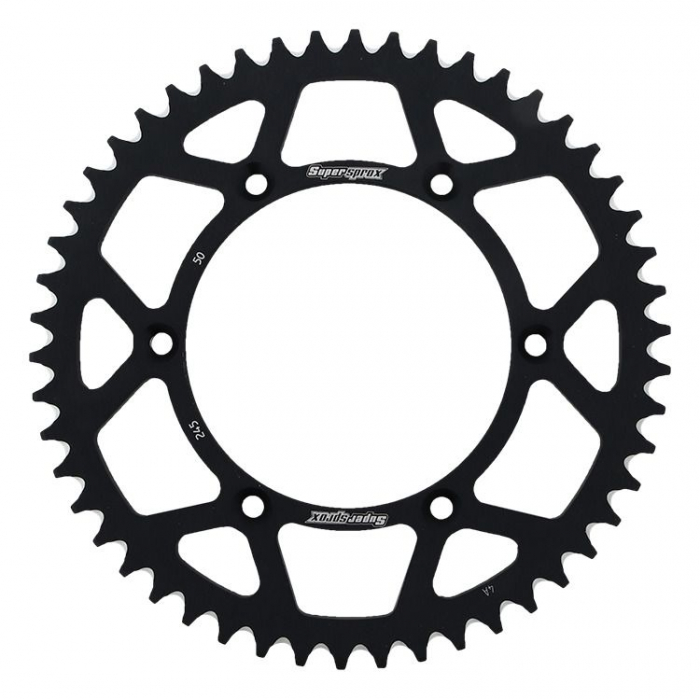 Rear ALU sprocket SUPERSPROX RAL-245:50-BLK Negru 50T, 520 [1]