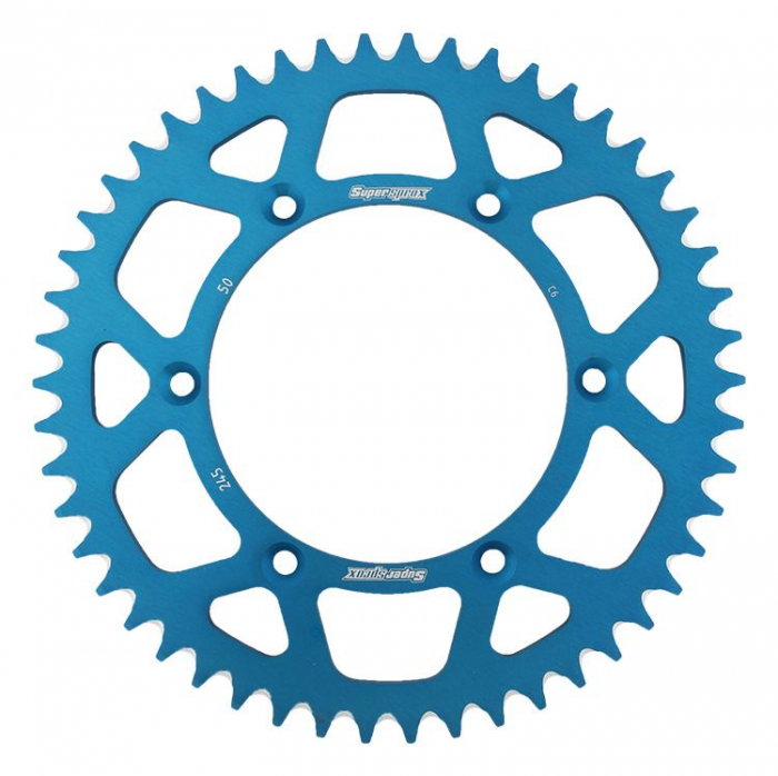 Rear ALU sprocket SUPERSPROX RAL-245:50-BLU Albastru 50T, 520 [1]