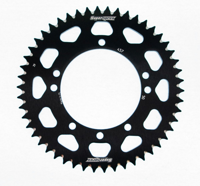 Rear ALU sprocket SUPERSPROX RAL-457:50-BLK Negru 50T, 420 [1]