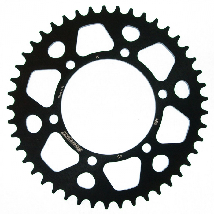 Rear ALU sprocket SUPERSPROX RAL-486:45-BLK Negru 45T, 520 [1]