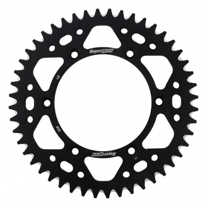 Rear ALU sprocket SUPERSPROX RAL-808:48-BLK Negru 48T, 520 [1]