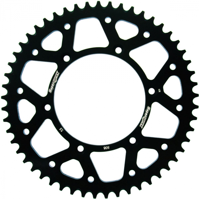 Rear ALU sprocket SUPERSPROX RAL-808:53-BLK Negru 53T, 520 [1]