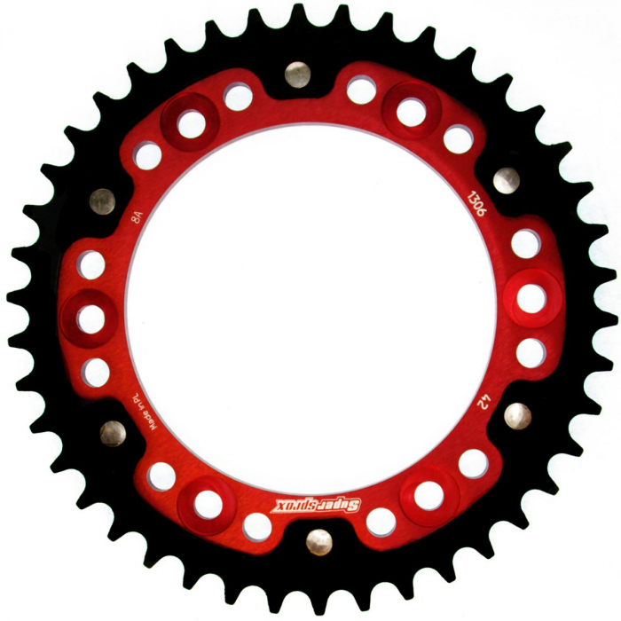 Rear sprocket SUPERSPROX STEALTH RST-1306:42-RED Rosu 42T, 530 [1]