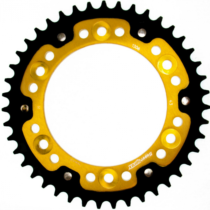 Rear sprocket SUPERSPROX STEALTH RST-1306:43-GLD auriu 43T, 530 [1]
