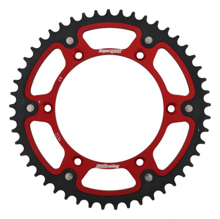 Rear sprocket SUPERSPROX STEALTH RST-1512:49-RED Rosu 49T, 520 [1]