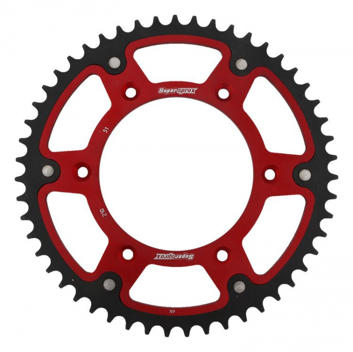 Rear sprocket SUPERSPROX STEALTH RST-210:51-RED Rosu 51T, 520 [1]