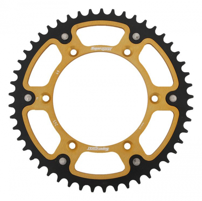 Rear sprocket SUPERSPROX STEALTH RST-245:49-GLD auriu 49T, 520 [1]
