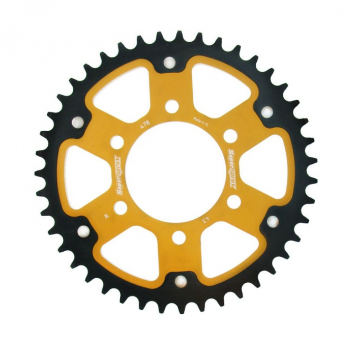 Rear sprocket SUPERSPROX STEALTH RST-478:43-GLD auriu 43T, 520 [1]