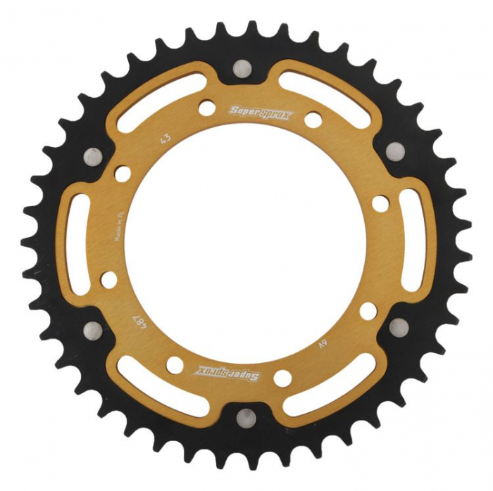 Rear sprocket SUPERSPROX STEALTH RST-487:43-GLD auriu 43T, 520 [1]