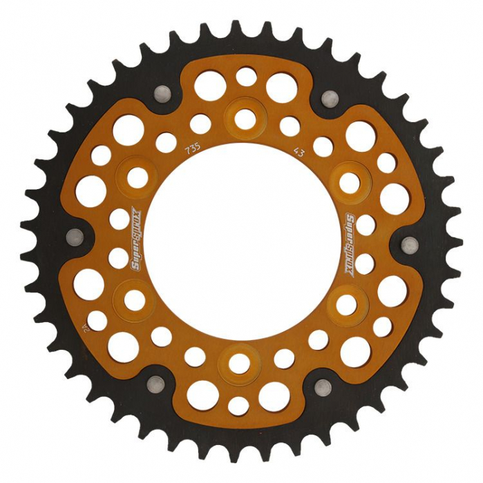 Rear sprocket SUPERSPROX STEALTH RST-735:43-GLD auriu 43T, 520 [1]