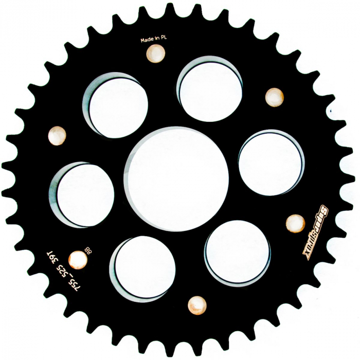 Rear sprocket SUPERSPROX STEALTH RST-755_525:39-BLK Negru 39T, 525 [1]