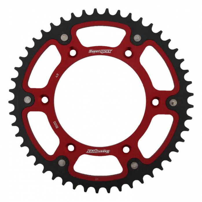 Rear sprocket SUPERSPROX STEALTH RST-8000:49-RED Rosu 49T, 520 [1]