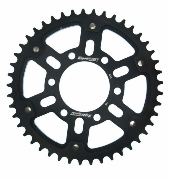 Rear sprocket SUPERSPROX STEALTH RST-816:45-BLK Negru 45T, 530 [1]