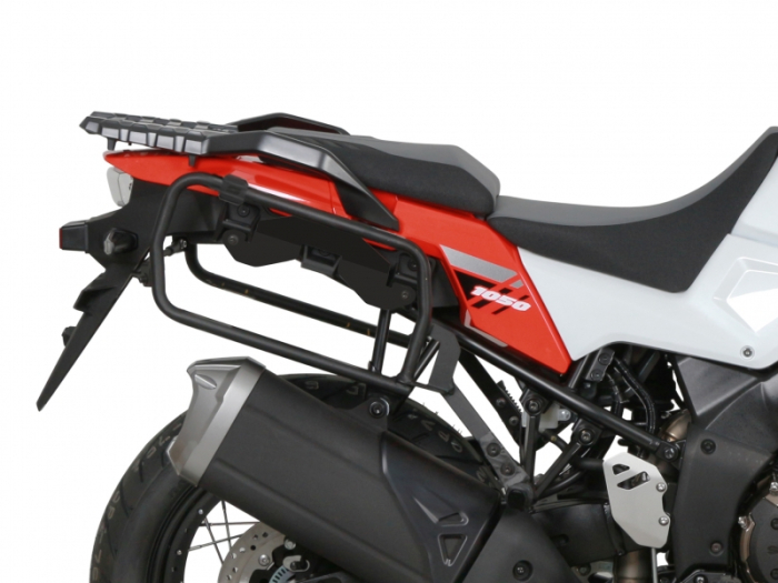 Set complet de cutii de aluminiu SHAD TERRA, 48L cutie centrala  si  47L / 47L cutii laterale, incluzand kit montaj si placa SHAD SUZUKI DL 1000 V-Strom/ DL 1050 V-Strom [19]