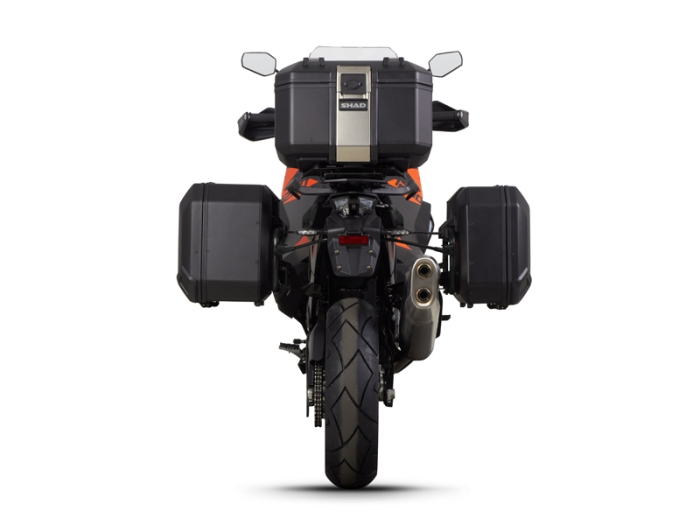 Set complet de cutii aluminiu SHAD TERRA, 48L cutie centrala si 36L / 47L cutii laterale, incluzand set de montaj si placa SHAD KTM Super Adventure 1290 (R, S) [2]