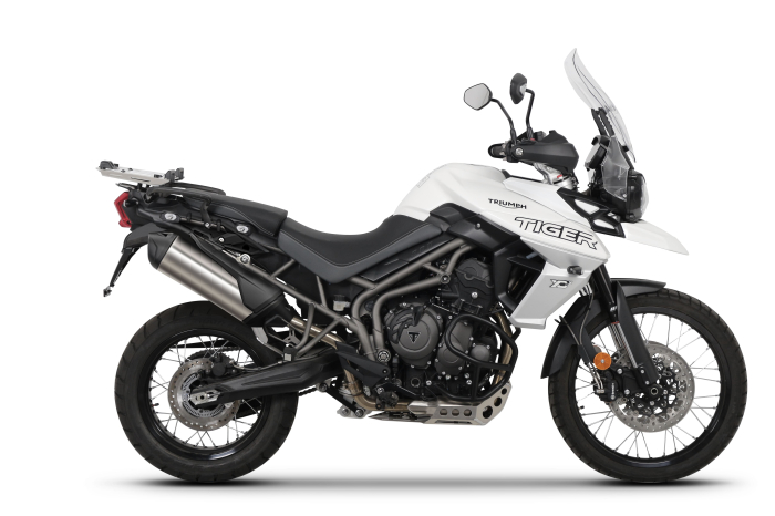 Set complet de genti laterale adventure SHAD TERRA TR40 si topcase din aluminiu SHAD TERRA TR55 PURE BLACK, incluzand kitul de montaj SHAD TRIUMPH TIGER 800 [7]
