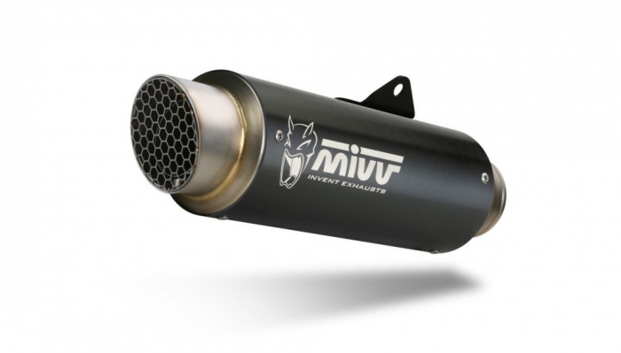 Sistem de evacuare complet 1x1 MIVV GP PRO S.055.LXBP negru otel [1]