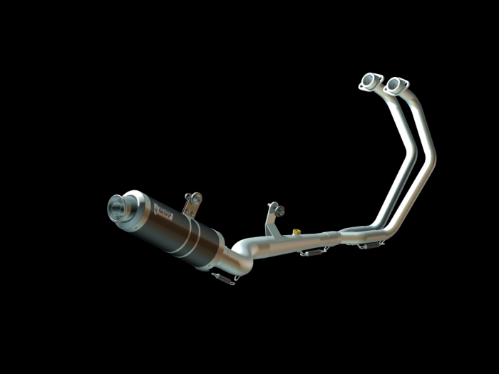 Sistem de evacuare complet 1x1 MIVV GP X.YA.0008.SXB Steel Black [1]