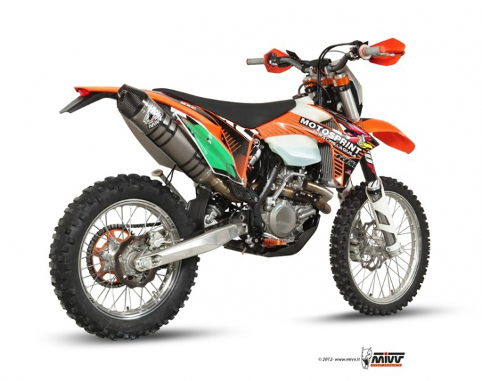 Sistem de evacuare complet 1x1 MIVV OVAL M.KT.029.L5C.F Full Titan / Capac Carbon [3]