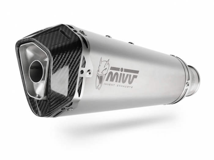 Sistem de evacuare complet 2x1 MIVV DELTA RACE O.009.SDRX stainless steel / carbon cap [1]