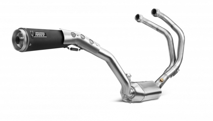 Sistem de evacuare complet 2x1 MIVV GHIBLI Y.052.LGB Ceramic Black / Stainless Steel [1]