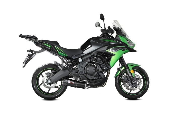 Sistem de evacuare complet 2x1 MIVV OVAL K.059.KZC Black with carbon cap [2]