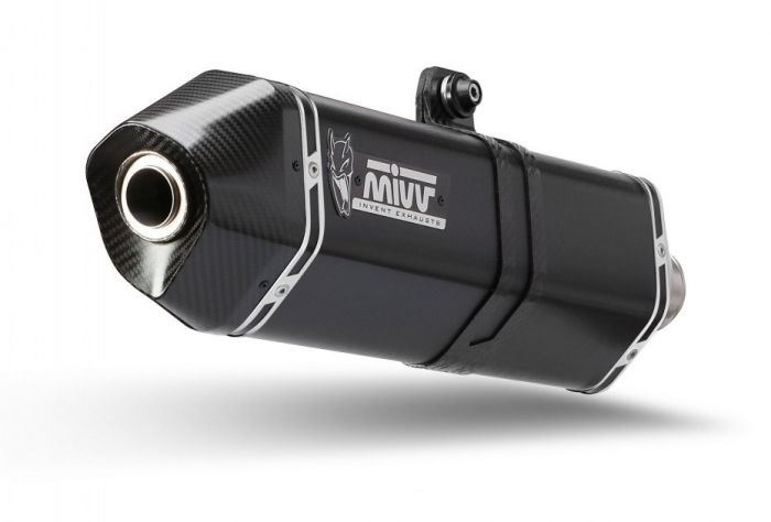 Sistem de evacuare complet 2x1 MIVV SPEED EDGE Y.058.LRB negru otel [1]