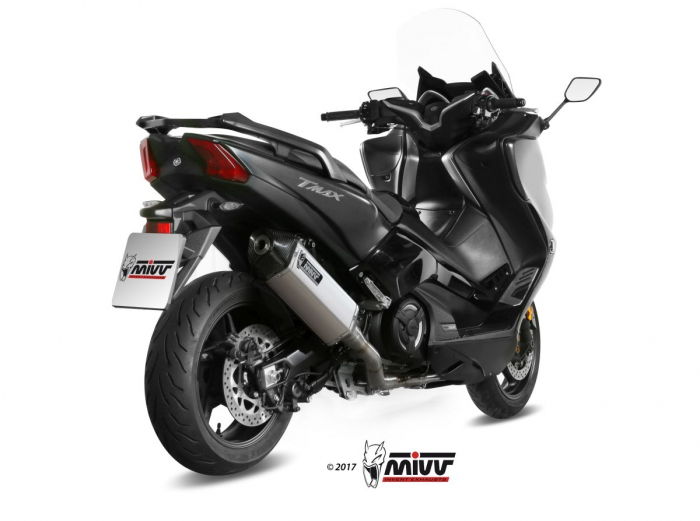 Sistem de evacuare complet 2x1 MIVV SPEED EDGE Y.061.LRX Stainless Steel / Carbon cap [2]