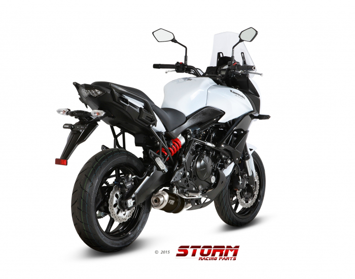 Sistem de evacuare complet 2x1 STORM OVAL 74.K.041.LX1B negru otel [3]