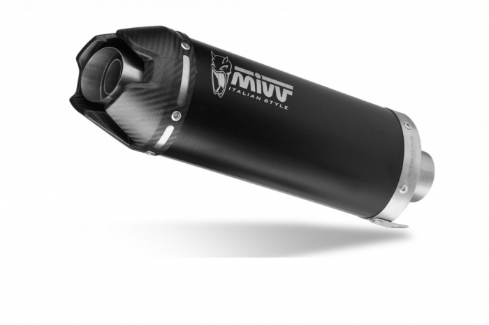 Sistem de evacuare complet 4x2x1 MIVV AK-1 H.094.LZK Black with carbon cap [1]