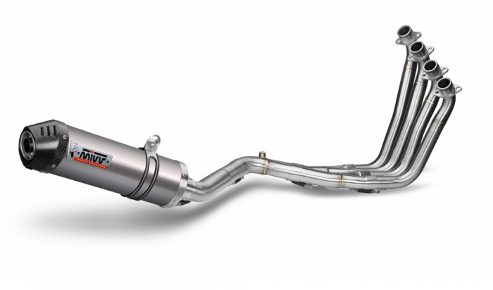 Sistem de evacuare complet 4x2x1 MIVV OVAL H.055.L4C Titan / Capac Carbon SMALL [1]