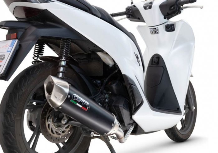 Sistem de evacuare complet GPR FURORE-X SCOOTER HON.13.CAT.FXSC Matte Black including full line,db killer and catalyst compliant for inspection [4]