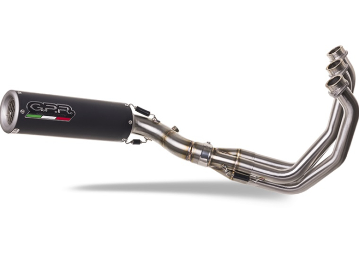 Sistem de evacuare complet GPR M3 Black Titanium E5.CO.Y.230.1.CAT.M3.BT Matte Black including removable db killer and catalyst pentru YAMAHA Tracer 9 2025-2026 [5]