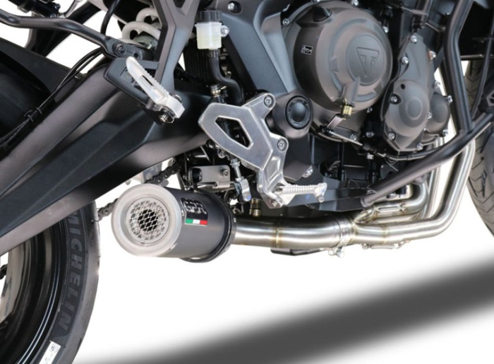 Sistem de evacuare complet GPR M3 Black Titanium E5.CO.Y.230.1.CAT.M3.BT Matte Black including removable db killer and catalyst pentru YAMAHA Tracer 9 2025-2026 [9]