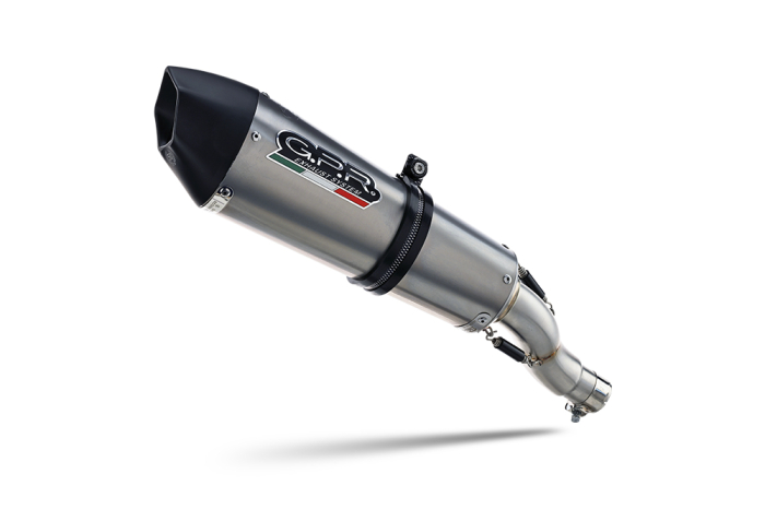Sistem de evacuare complet GPR NEW GRAND PRIX EVO TITANIUM CO.K.133.1.GPAN.TO Brushed Titanium including removable db killer [1]