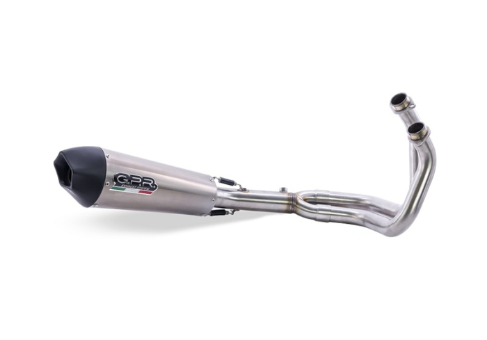 Sistem de evacuare complet GPR NEW GRAND PRIX EVO TITANIUM E5.Y.225.CAT.GPAN.TO Brushed Titanium including removable db killer and catalyst [13]