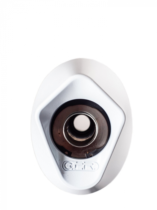 Dual slip-on exhaust GPR ALBUS S.158.ALB White glossy including removable db killers and link pipes [3]