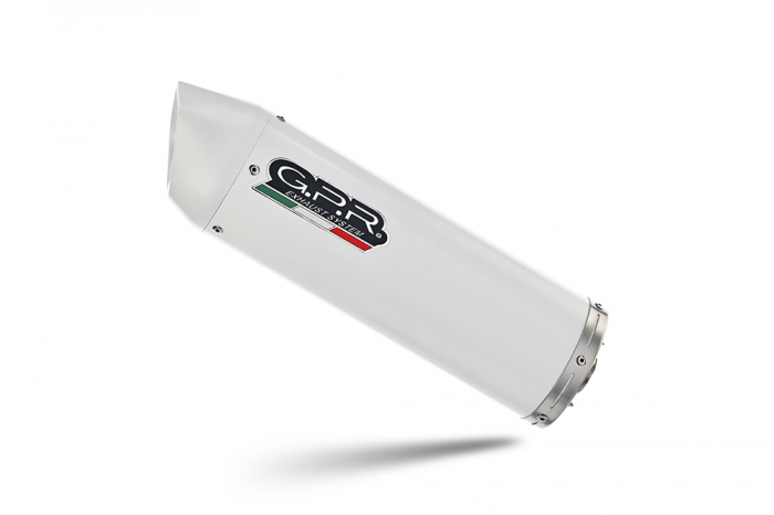 Slip-on exhaust GPR ALBUS CERAMIC A.72.RACEDB.ALB White glossy including link pipe and removale dbkiller [2]