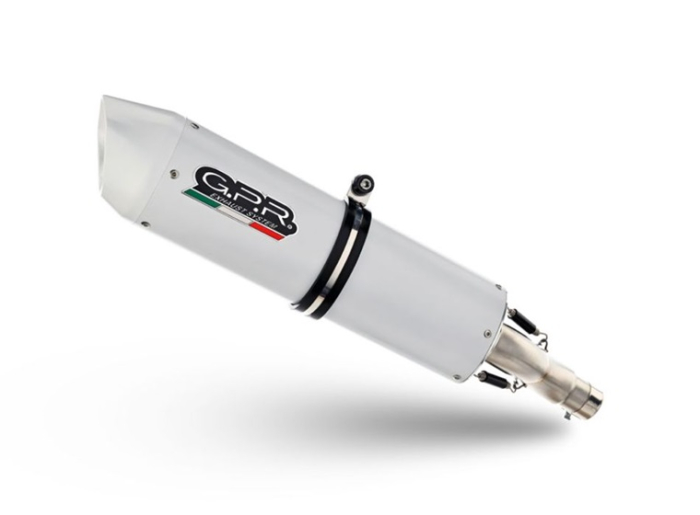 Slip-on exhaust GPR ALBUS CERAMIC H.248.RACEDB.ALB White glossy including link pipe and removable dbkiller [2]