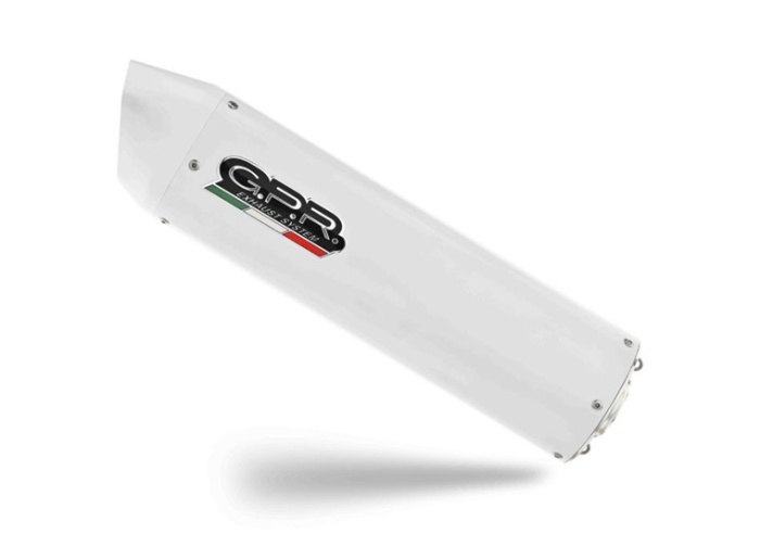 Slip-on exhaust GPR ALBUS CERAMIC H.248.RACEDB.ALB White glossy including link pipe and removable dbkiller [5]