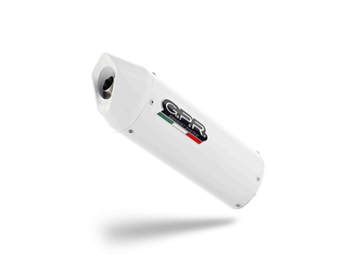 Slip-on exhaust GPR ALBUS CERAMIC H.248.RACEDB.ALB White glossy including link pipe and removable dbkiller [1]